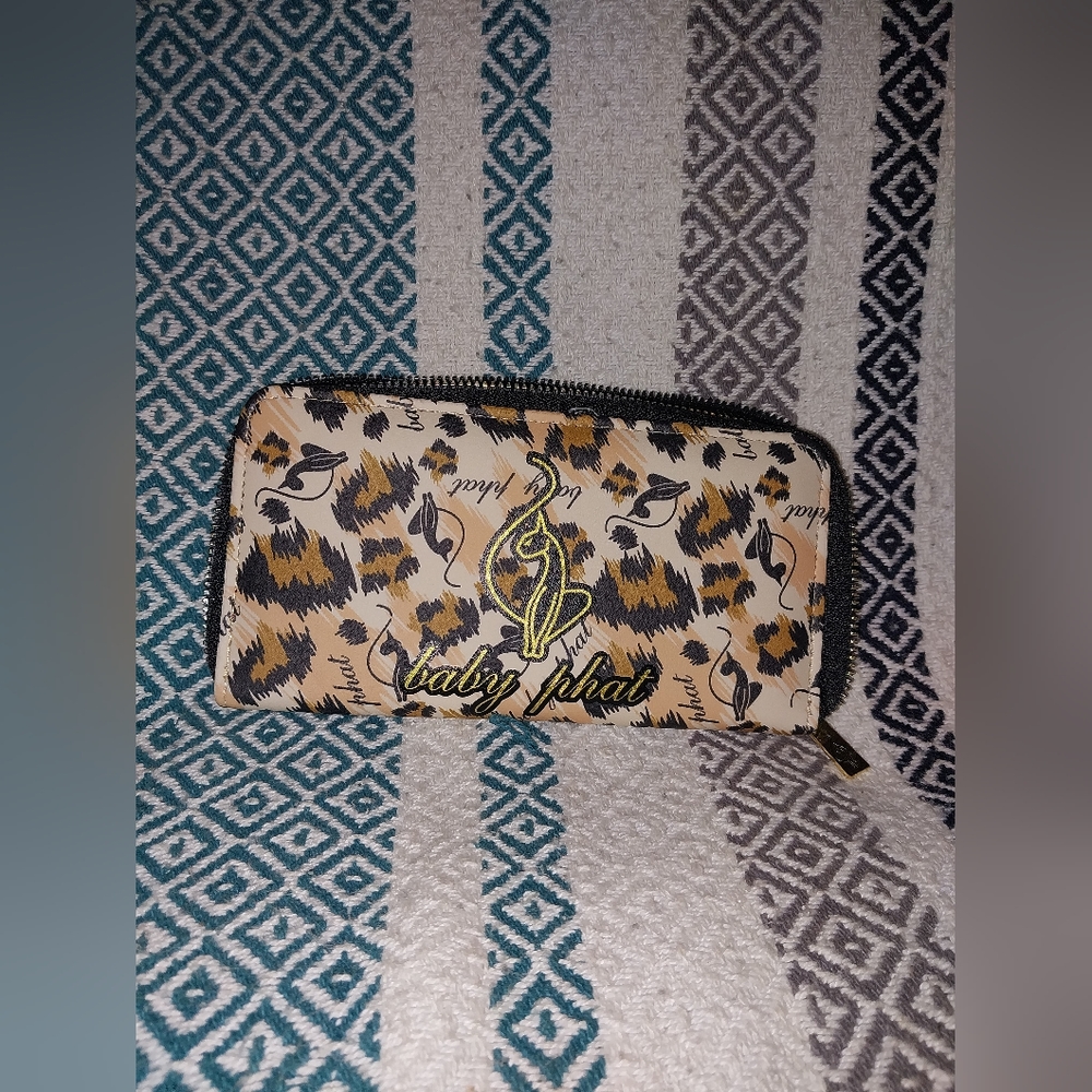 Baby Phat cheetha print wallet